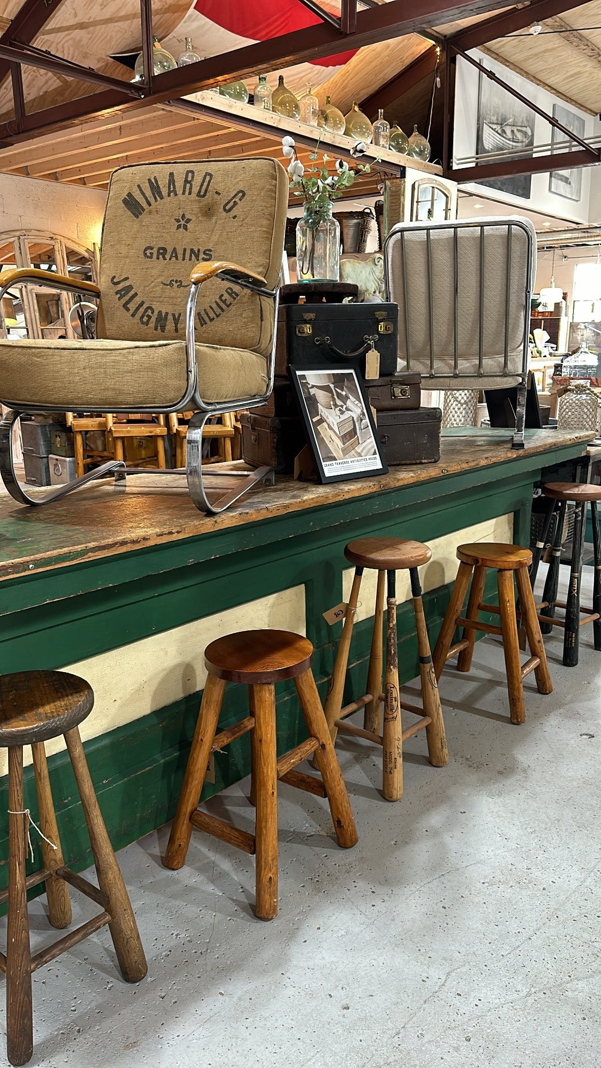 12’ Vintage Store Counter / Bar