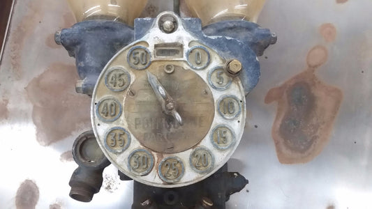 Salvaged Antique French Automobile Gas Pump