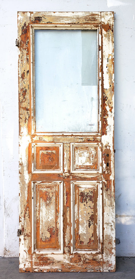 4 Panel Half Lite Single Wood Door