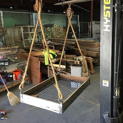 Industrial Grate Hanging Pot Rack