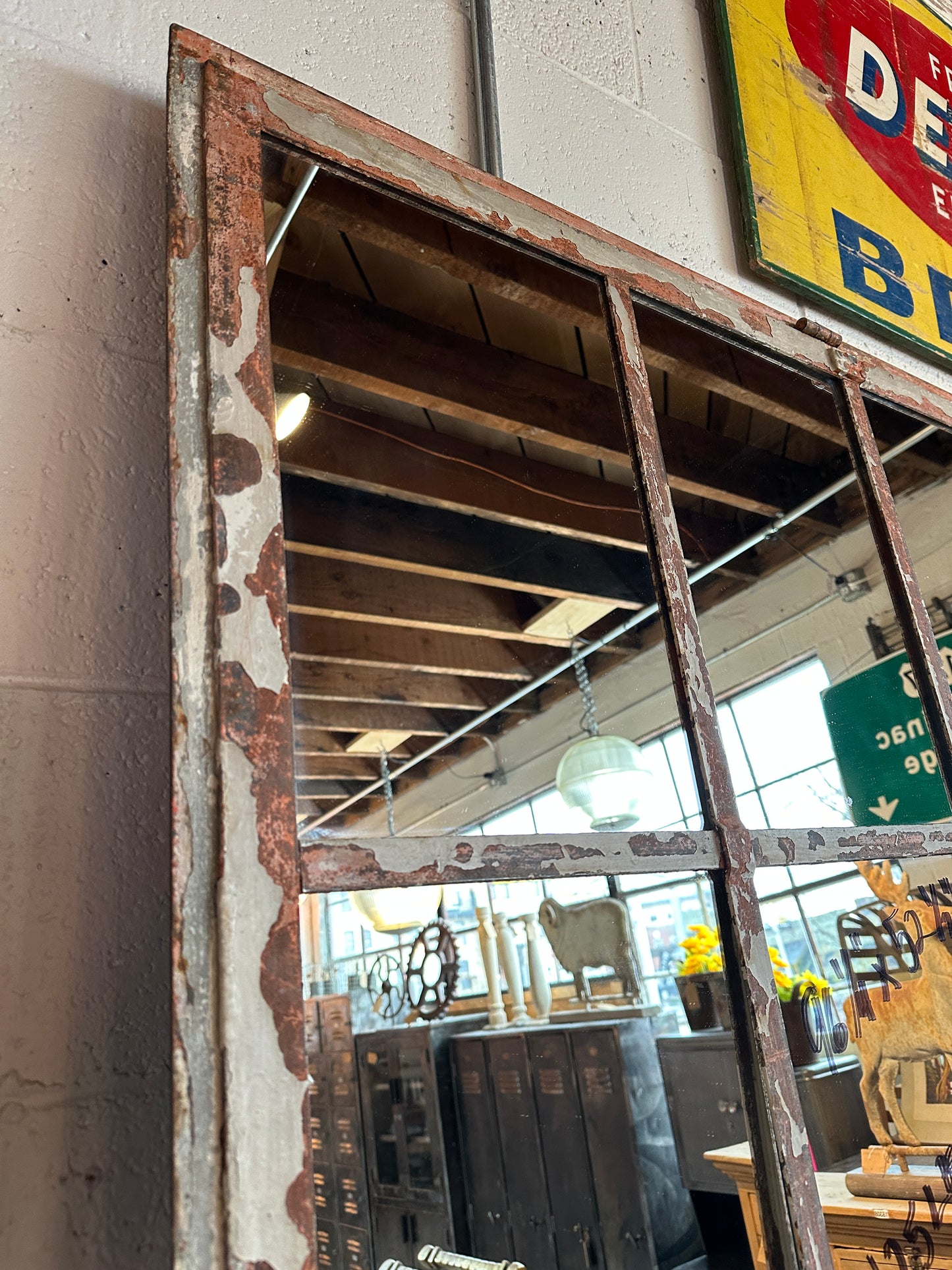20 Pane Iron Industrial Factory Mirror