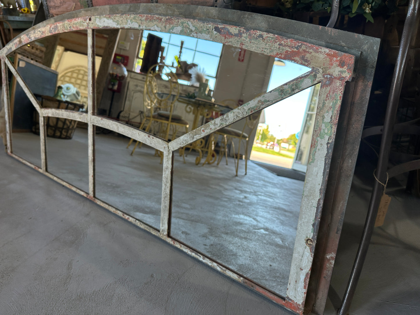 Steel French 6-Pane Mirrored Window