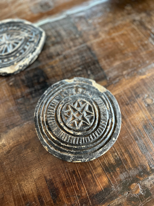 Carved Stone Biscuit Mold