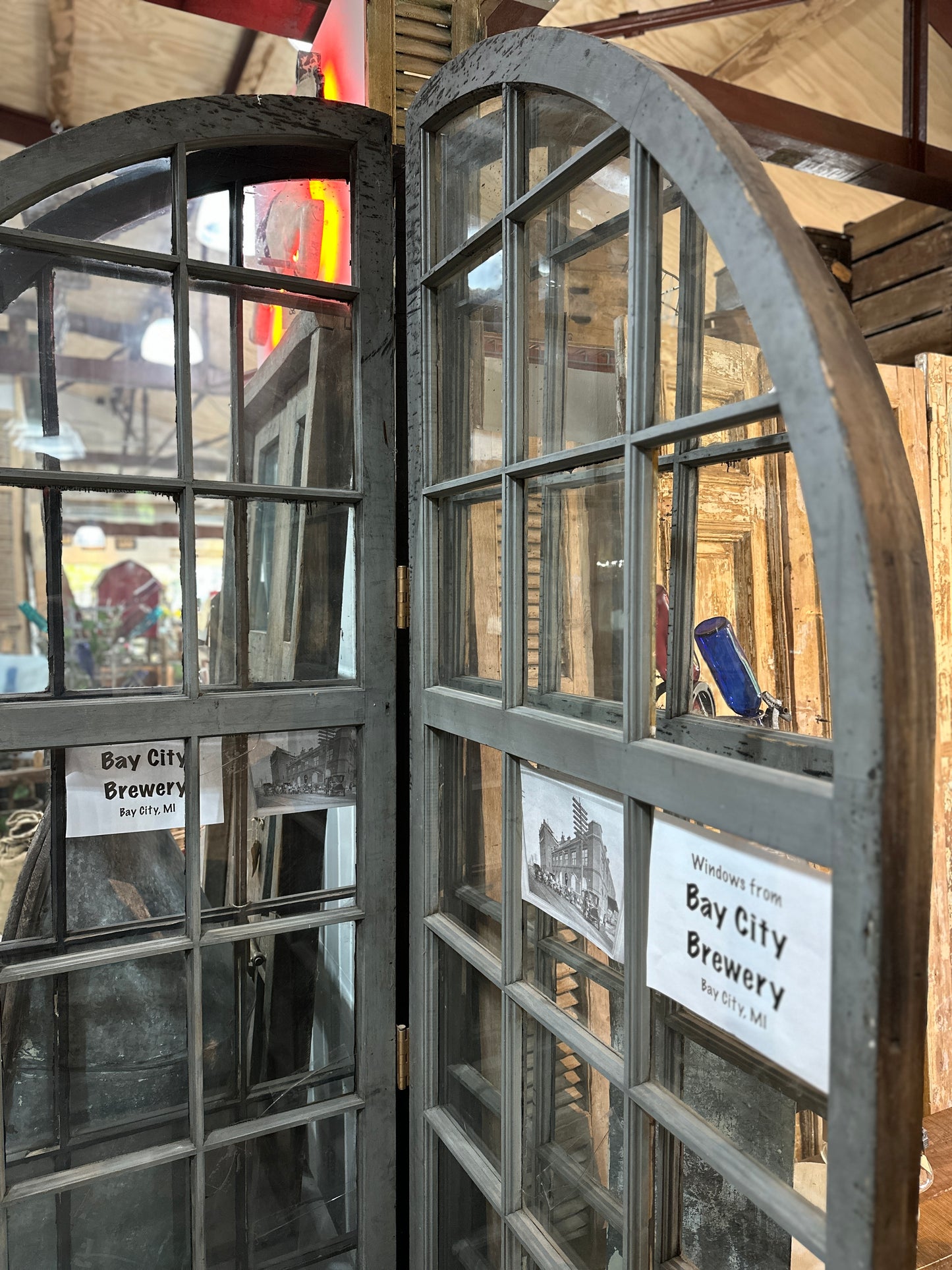 Windows from Bay City Brewery in Bay City, MI