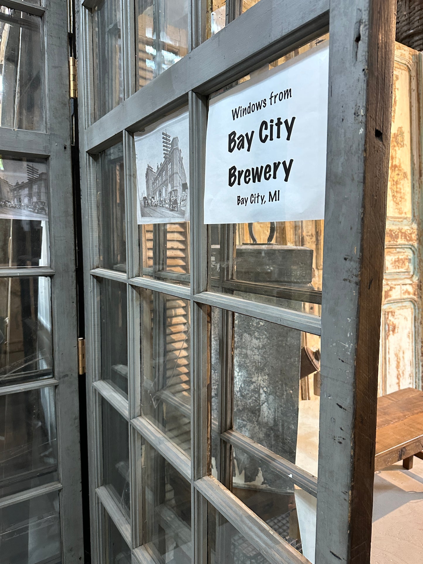 Windows from Bay City Brewery in Bay City, MI