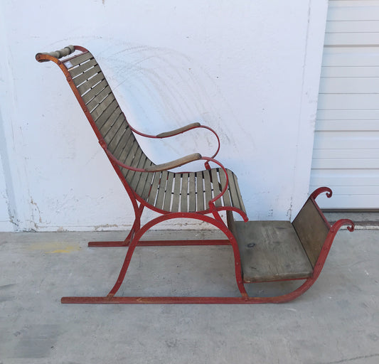 Decorative Antique Sleigh Seat