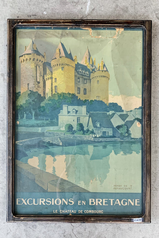 Framed Travel Prints, France c.1950 (Various Cities Avail)