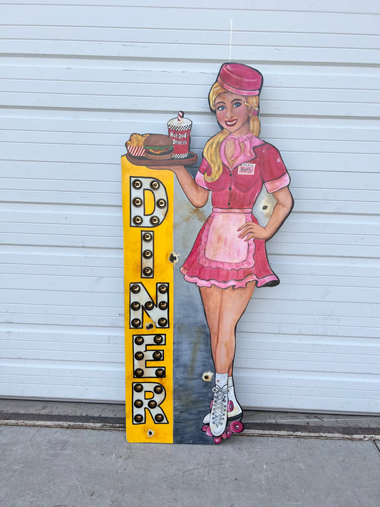 Diner / Car Hop Metal Sign
