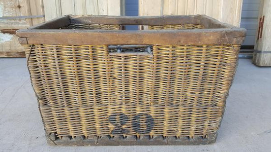 French Wicker Wine Basket