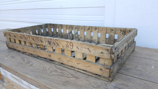 French Fruit Crate, "H. Villain, Paris"
