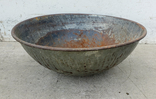 Industrial Metal Bowl/Planter