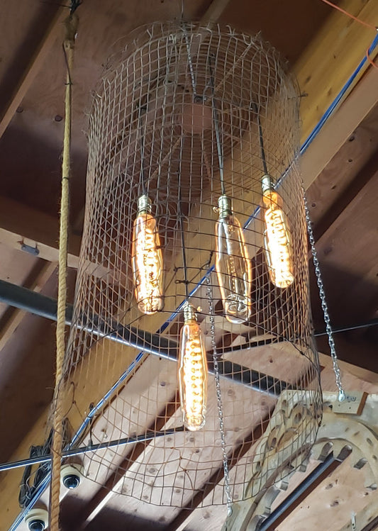 Wire Basket Pendant Light