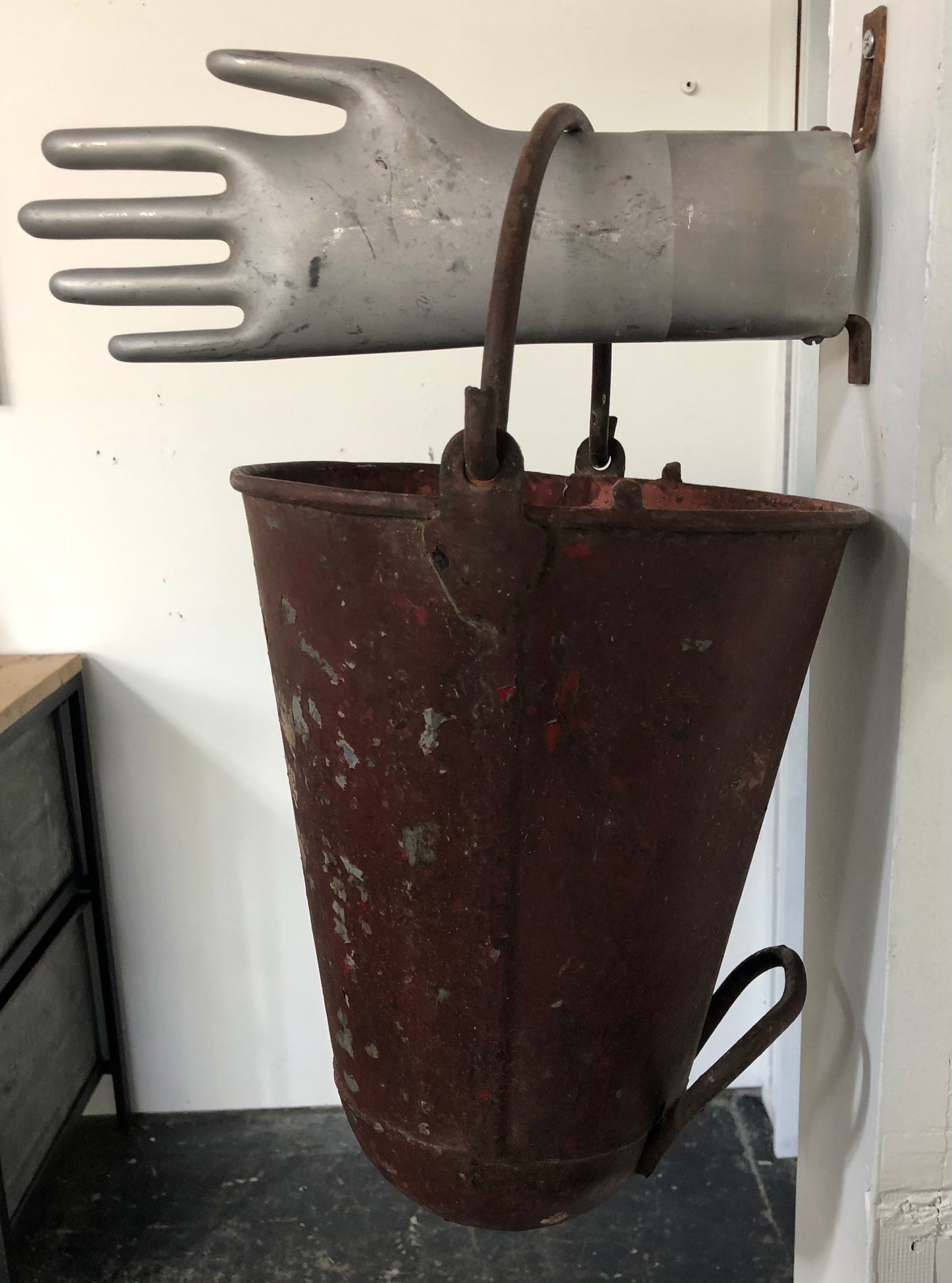 Vintage Iron Fire Buckets