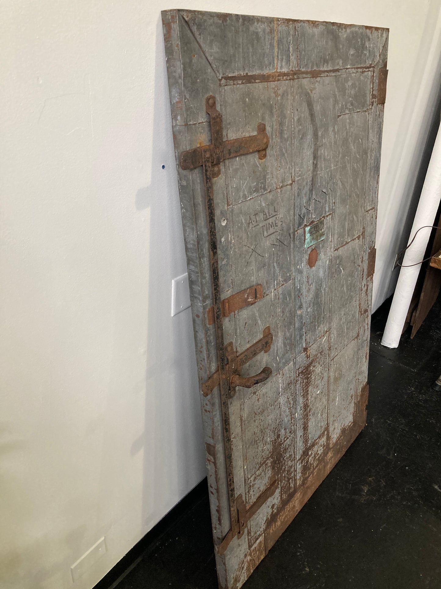 Large Steel Fire Door "Dusing & Hunt Inc."