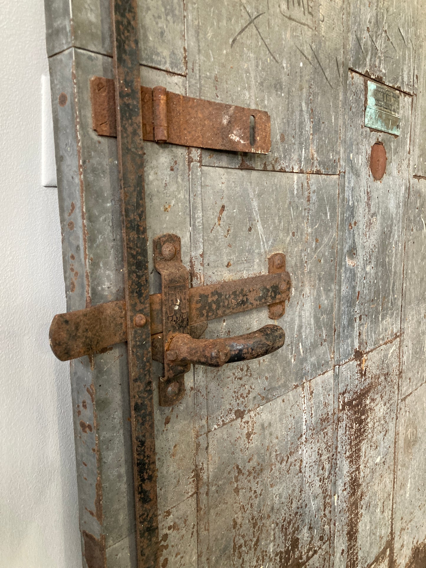 Large Steel Fire Door "Dusing & Hunt Inc."
