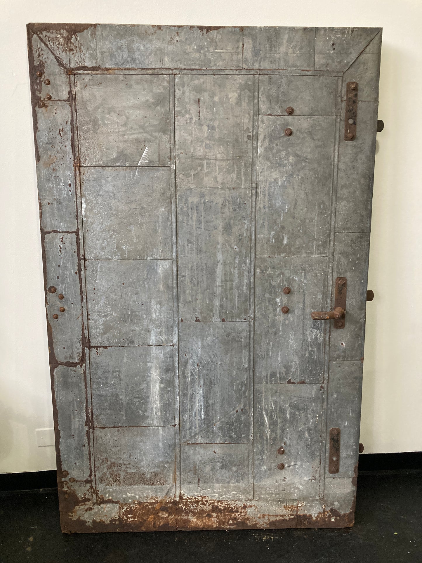Large Steel Fire Door "Dusing & Hunt Inc."