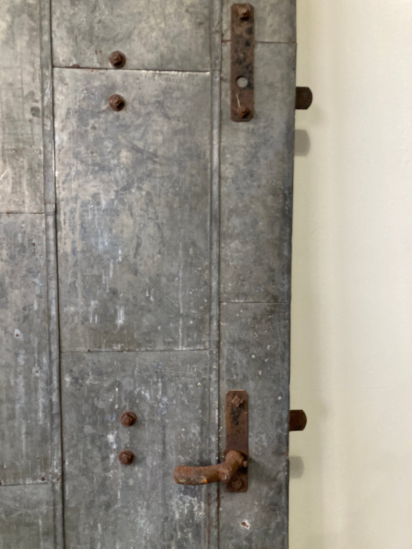 Large Steel Fire Door "Dusing & Hunt Inc."