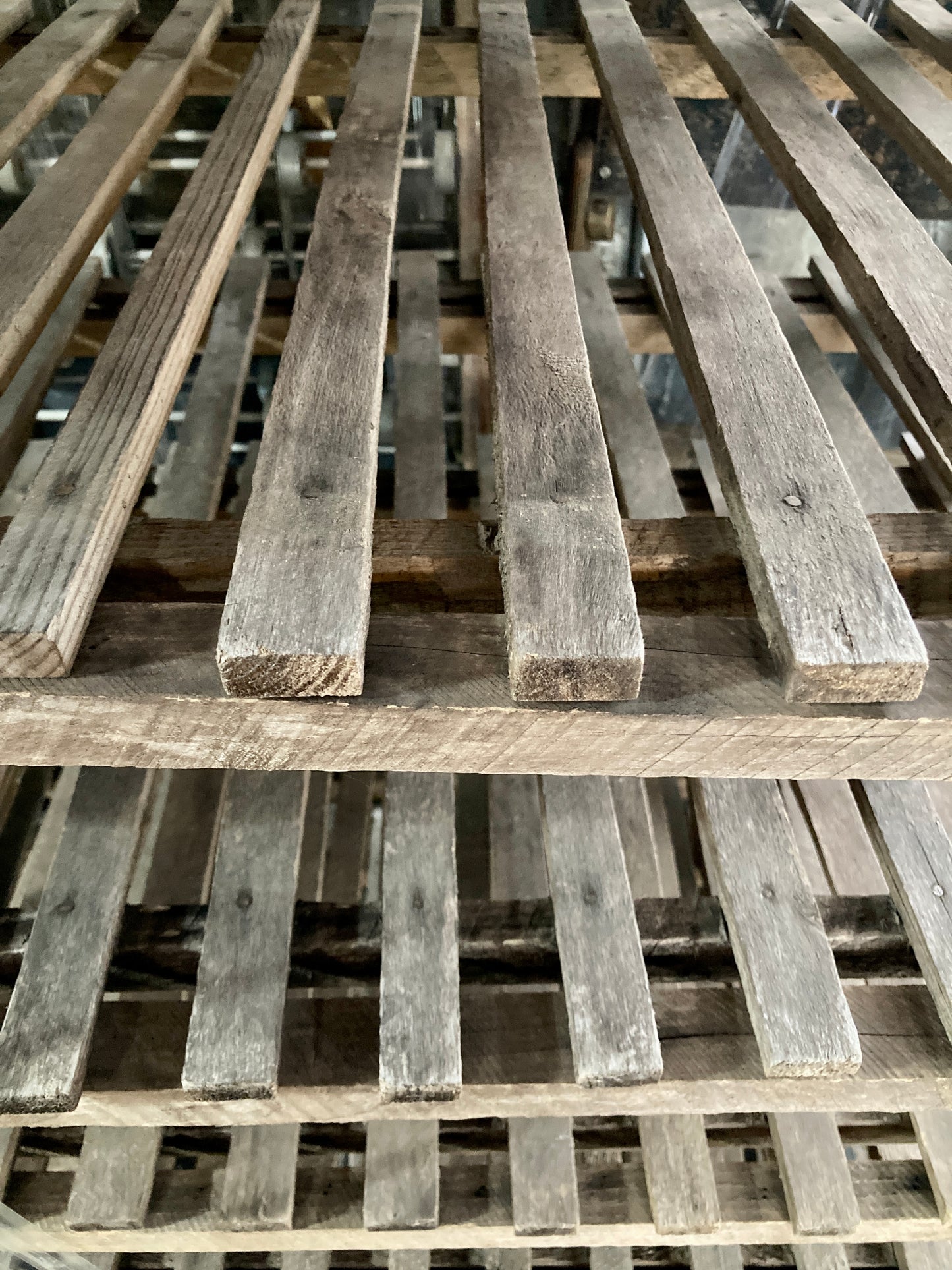 Large Wooden Shelf Rack on Wheels