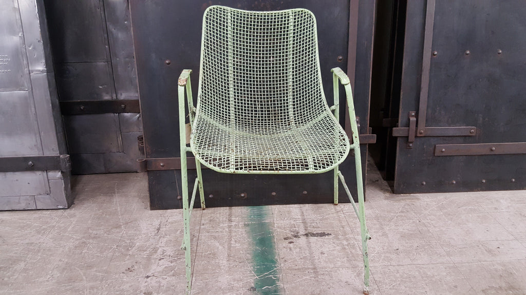 Pair of Mid Century Modern Woodard Wire Chairs