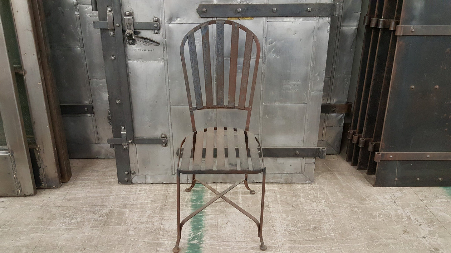 Metal Slatted Chair