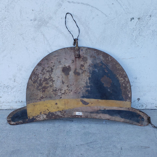 Metal Derby Hat Sign