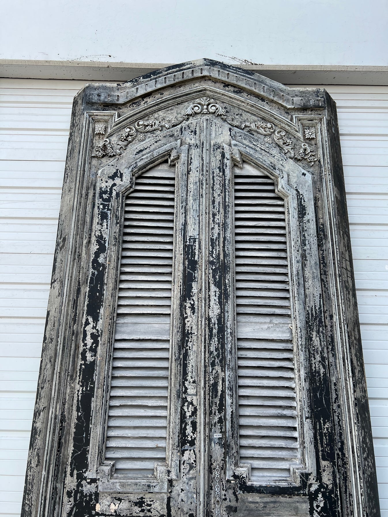 French Wooden Shuttered Doors in Architectural Frame