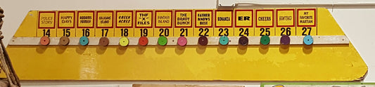 Television Series Wood Carnival Game/Sign
