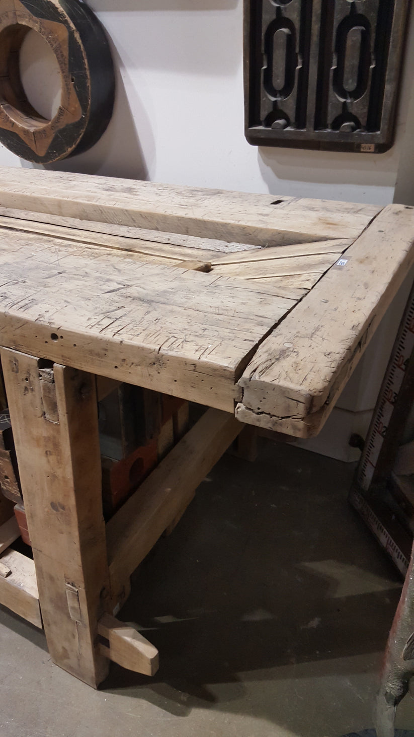 Natural Wood Island / Work Table