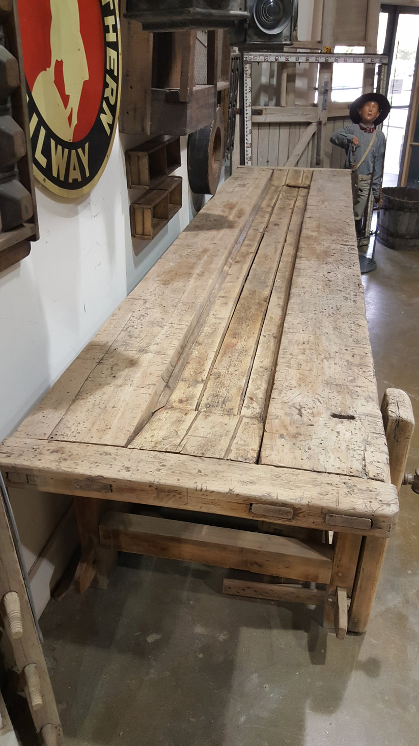 Natural Wood Island / Work Table