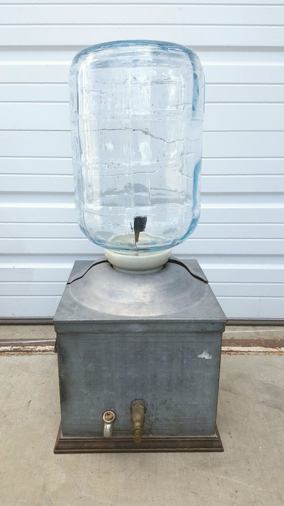 Repurposed Antique Water Dispenser Lamp / Light