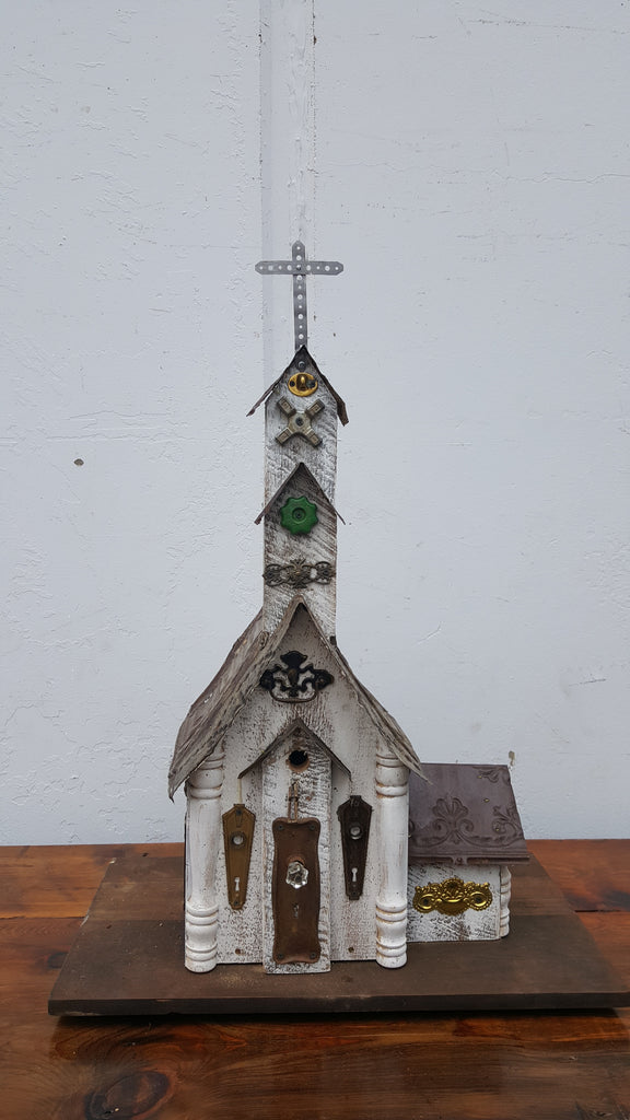“Bird House” Church Eclectic Folk Art