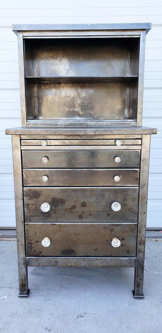 Medical Cabinet with Glass Knobs