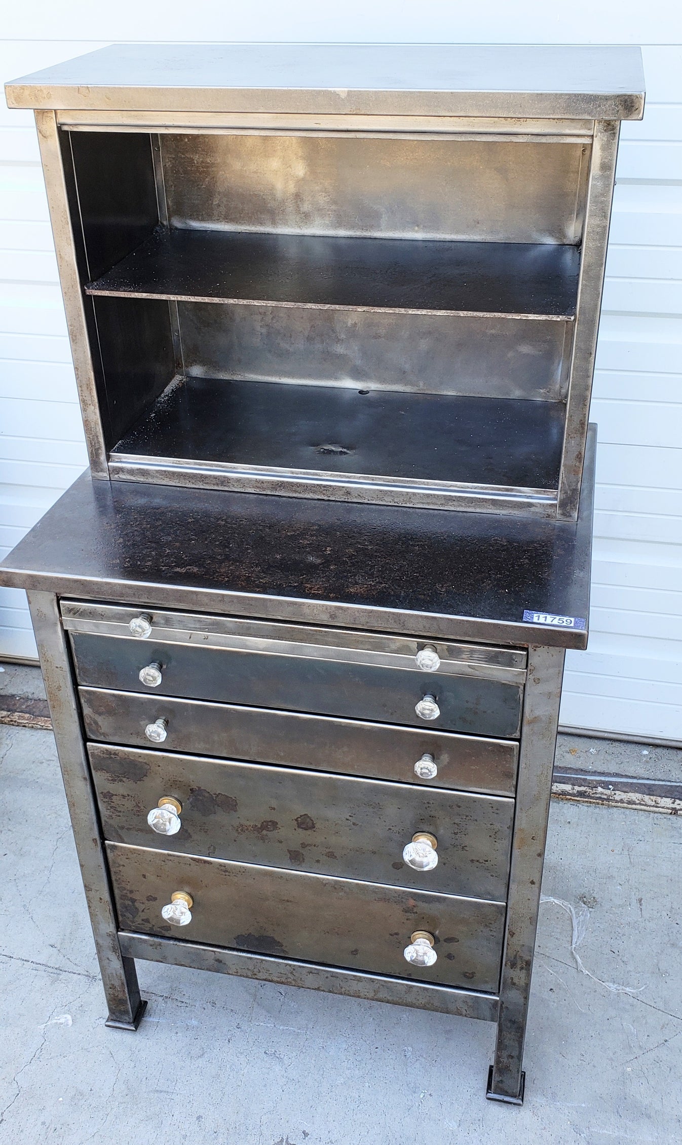 Medical Cabinet with Glass Knobs