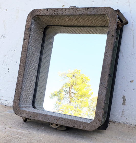 Single Pane Repurposed Square Moulding Box Mirror