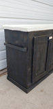 Black and White Wooden Work Cabinet