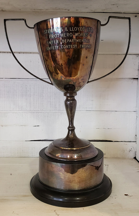 Large Antique Trophy 'Safety Contest Trophy'