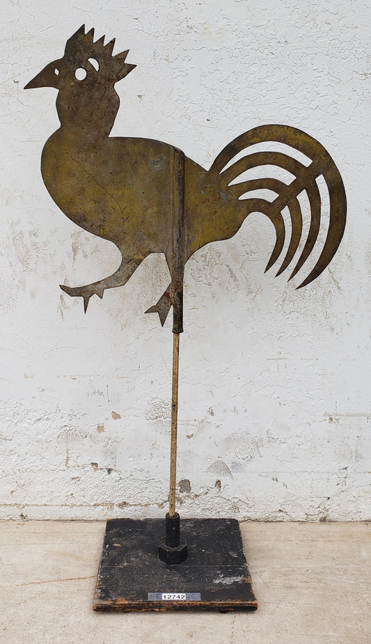 French Metal Rooster Figure