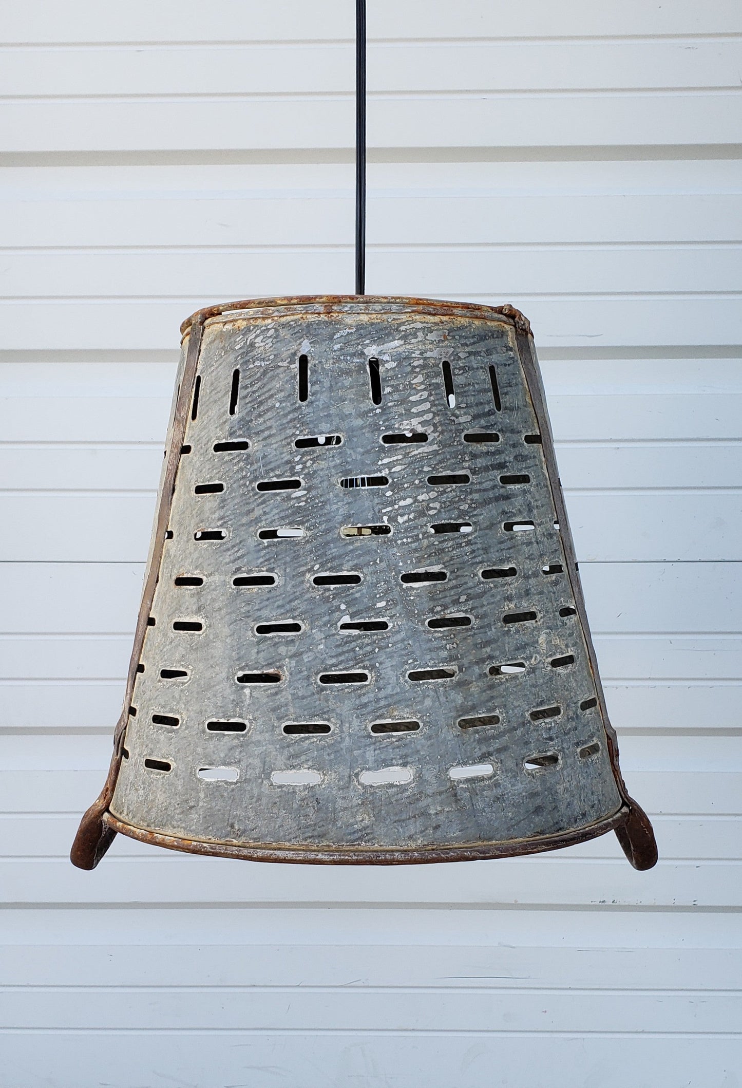 Olive Bucket Hanging Light