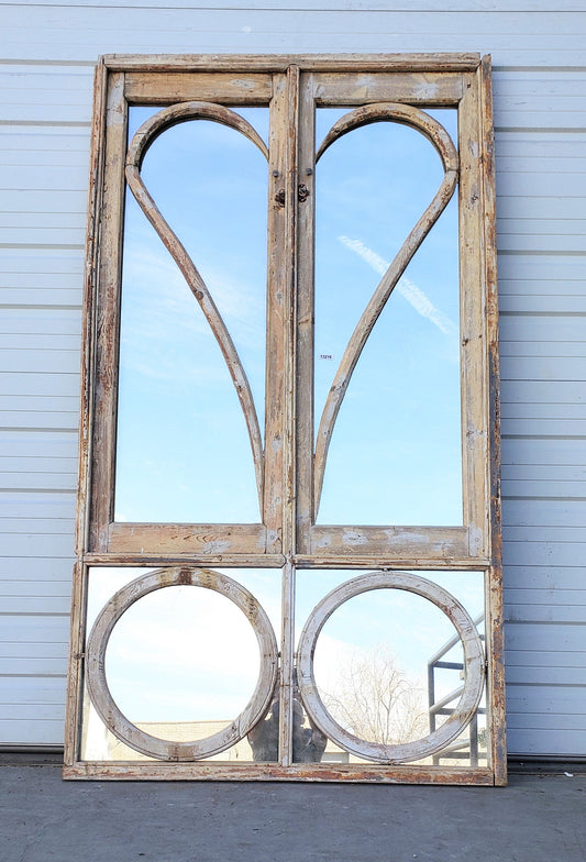 Pair of Rectangle Mirrored Windows