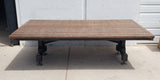 Iron Dining Table with Wood Top