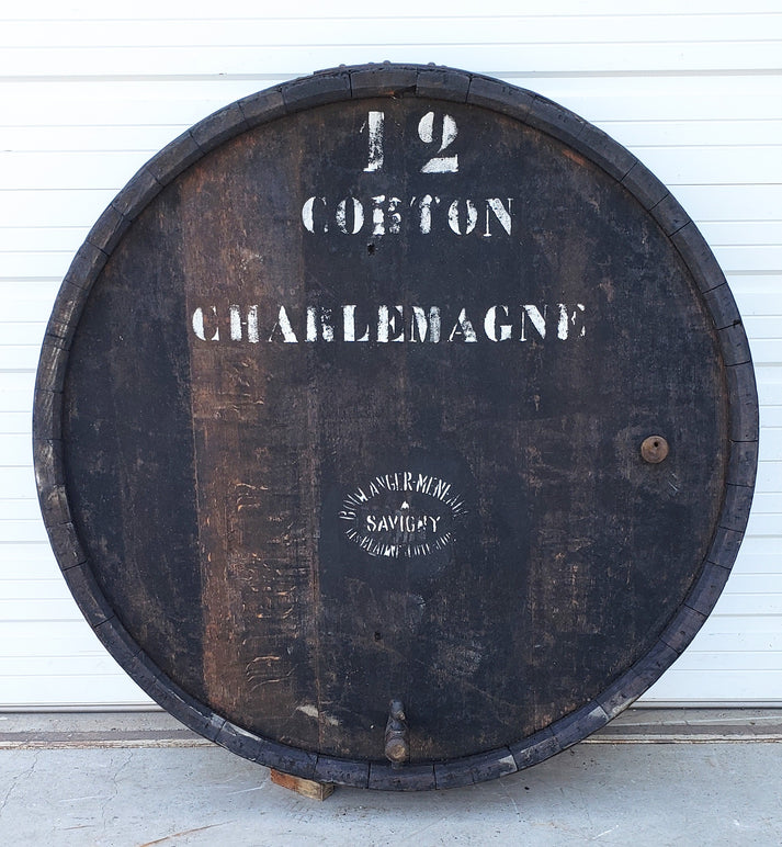 Large "Charlemagne" Wine Barrel Front from France