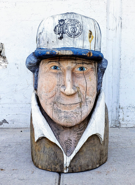 Folk Art Carved Man