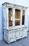 Painted Antique Display Cabinet
