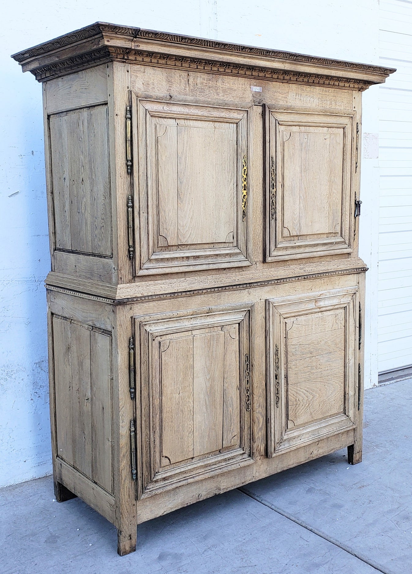 Bleached French Cabinet