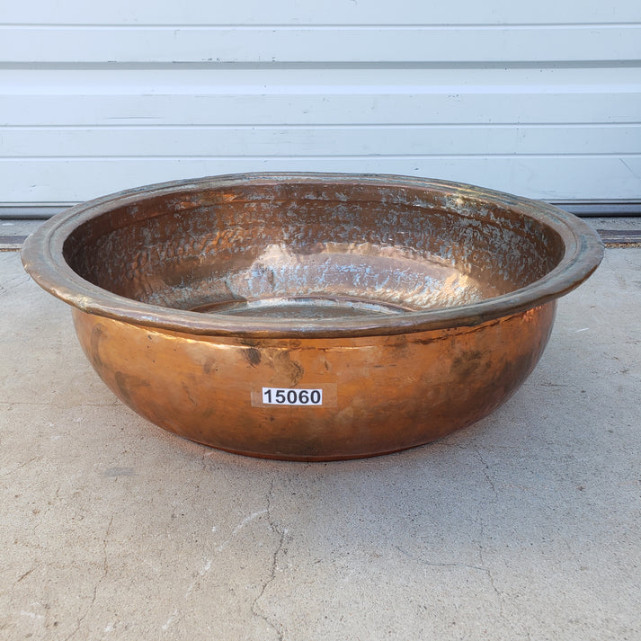 French Hammered Copper Jam Pot