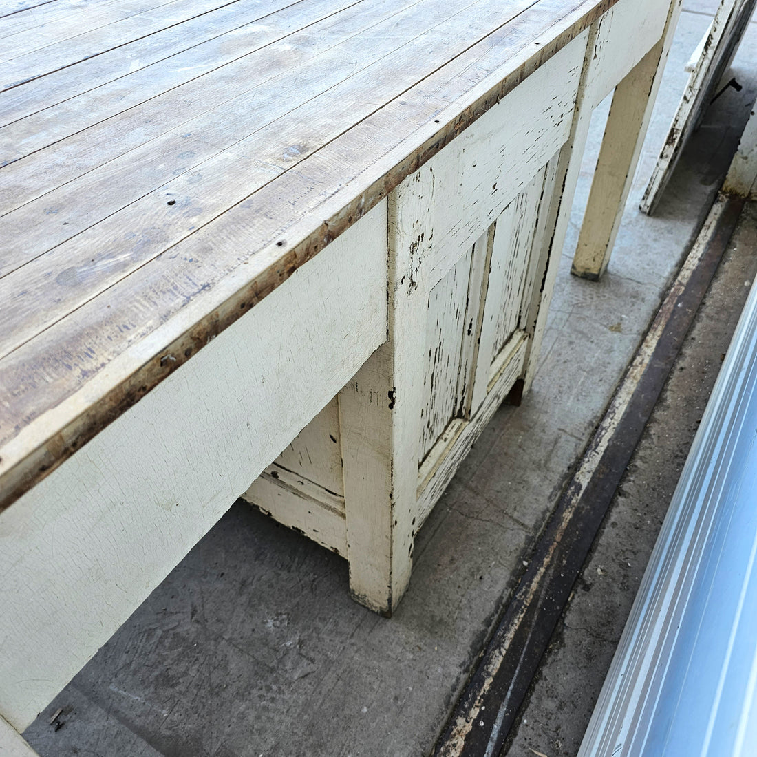 Painted Bakery Work Table
