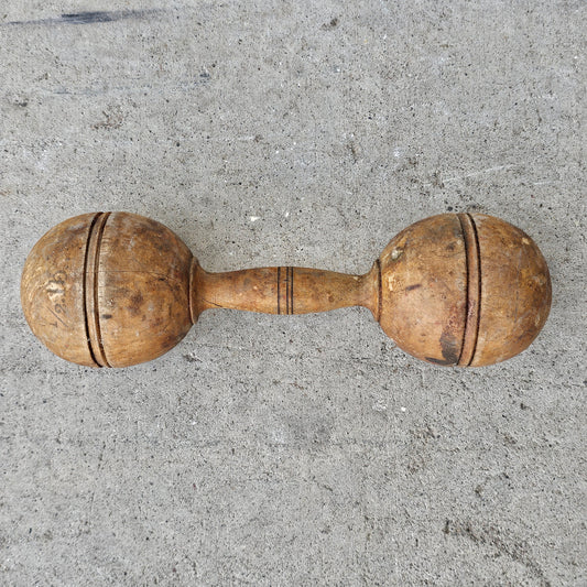 Antique Wooden Single Hand Weight
