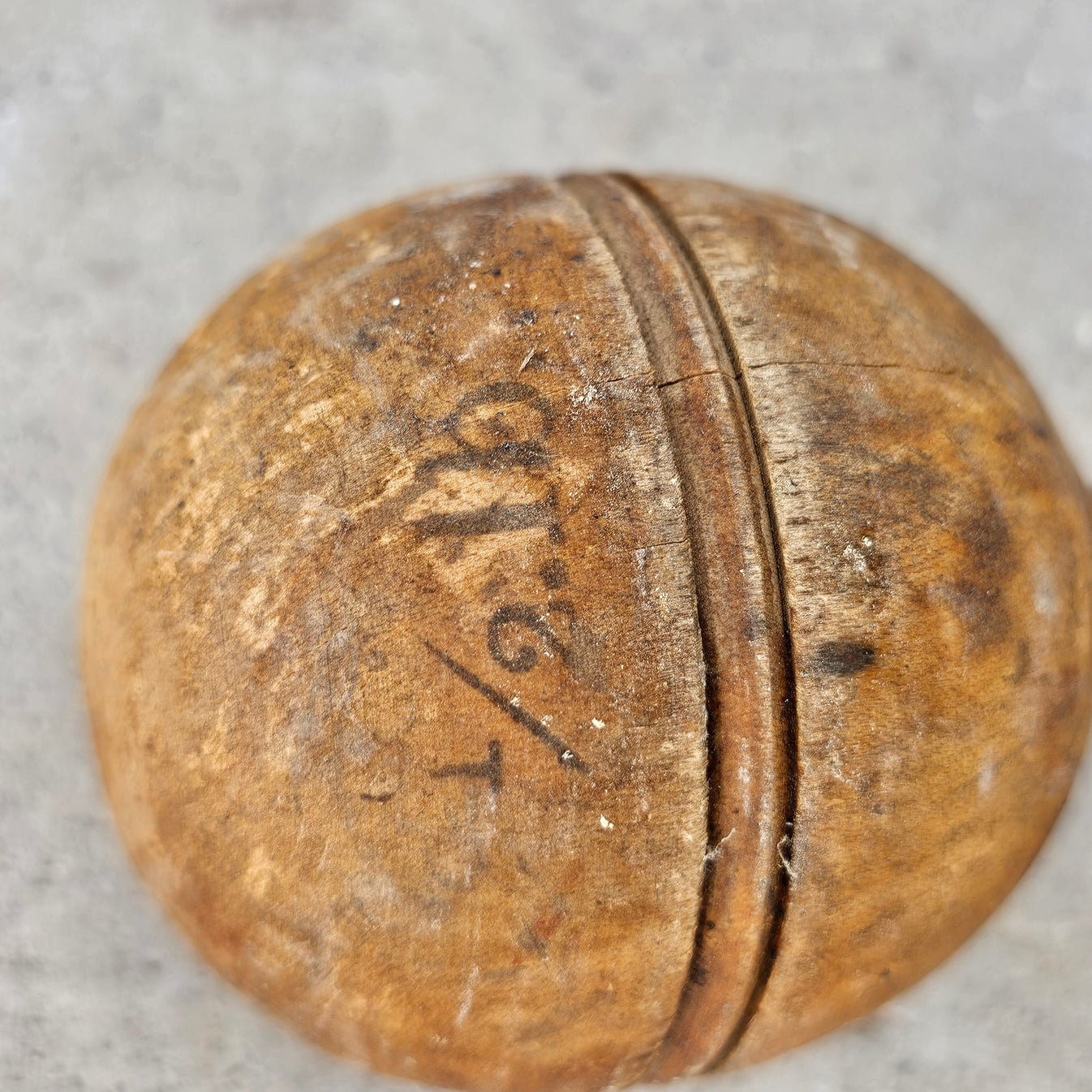 Antique Wooden Single Hand Weight