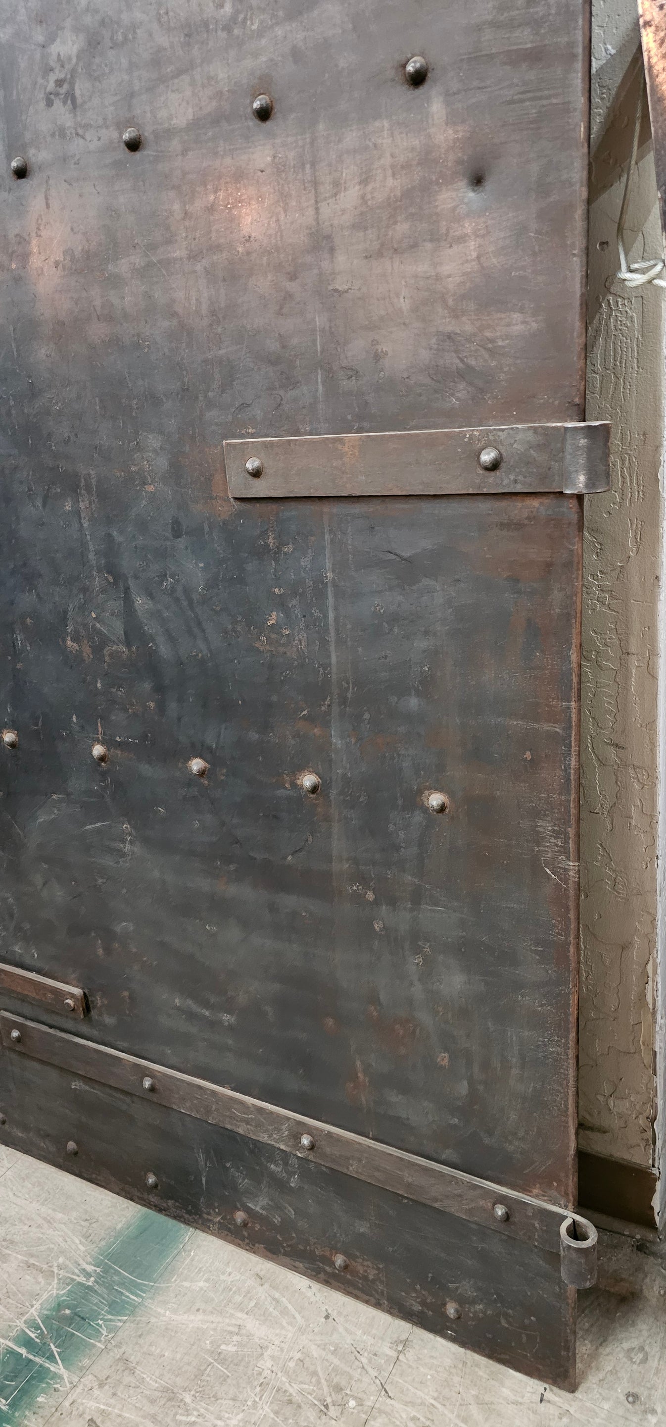 Industrial Black Iron Single Metal Fire Door