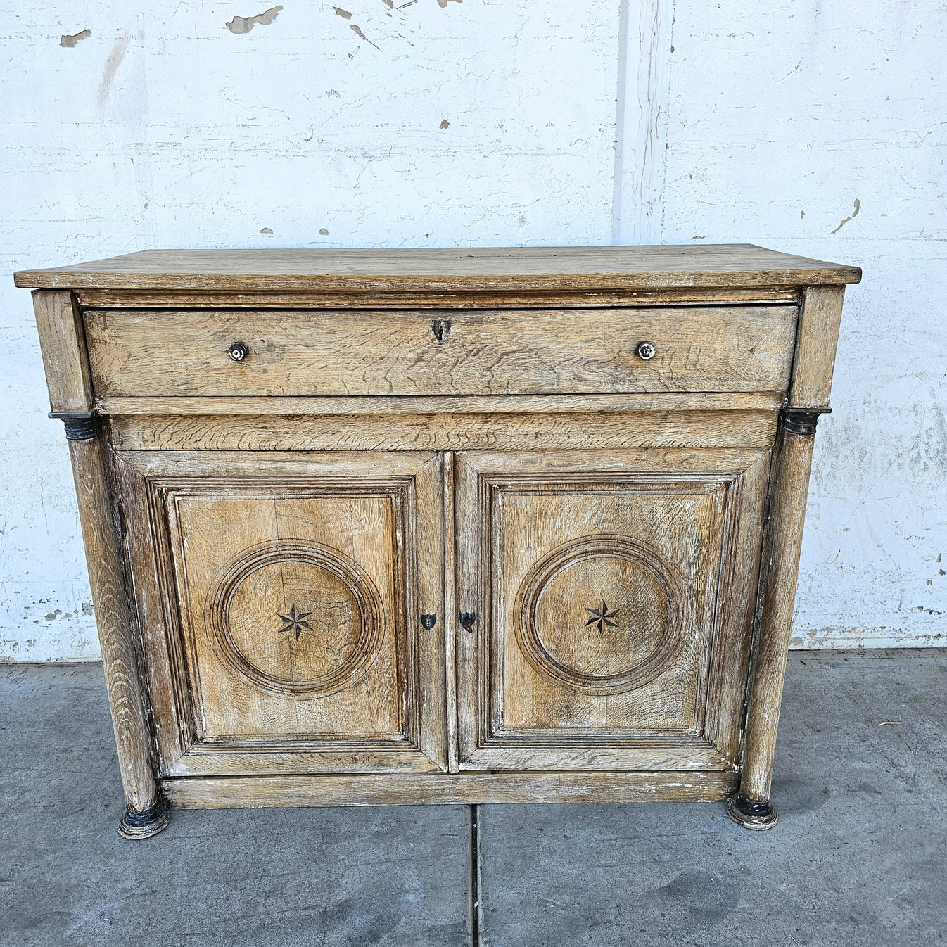 French Stripped Sideboard Cabinet